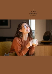 a woman smiling without anxiety and sadness, feeling congruent and happy